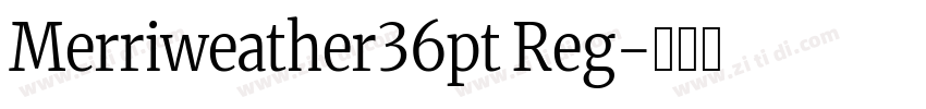Merriweather36pt Reg字体转换